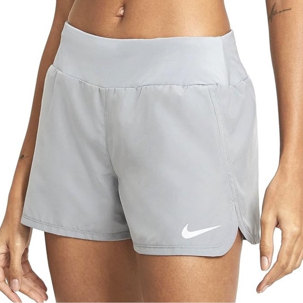 NWT NIKE dri fit Light Gray Athletic running Shorts size XXL